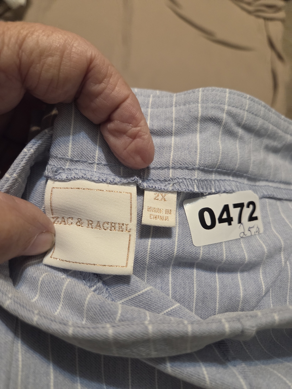 Zac & Rachel Light Blue Pinstripe Shirt